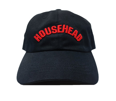 House Head Black and Red Dad Hat