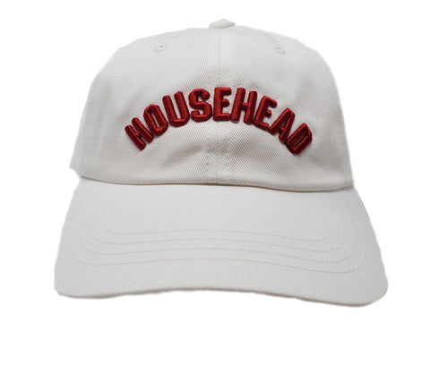 House Head White and Red Dad Hat