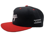 CHGO Black and Red Snapback