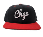 CHGO Black and Red Snapback