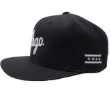 CHGO Black and White Snapback