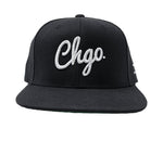 CHGO Black and White Snapback