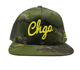 CHGO Camo and Yellow Snapback